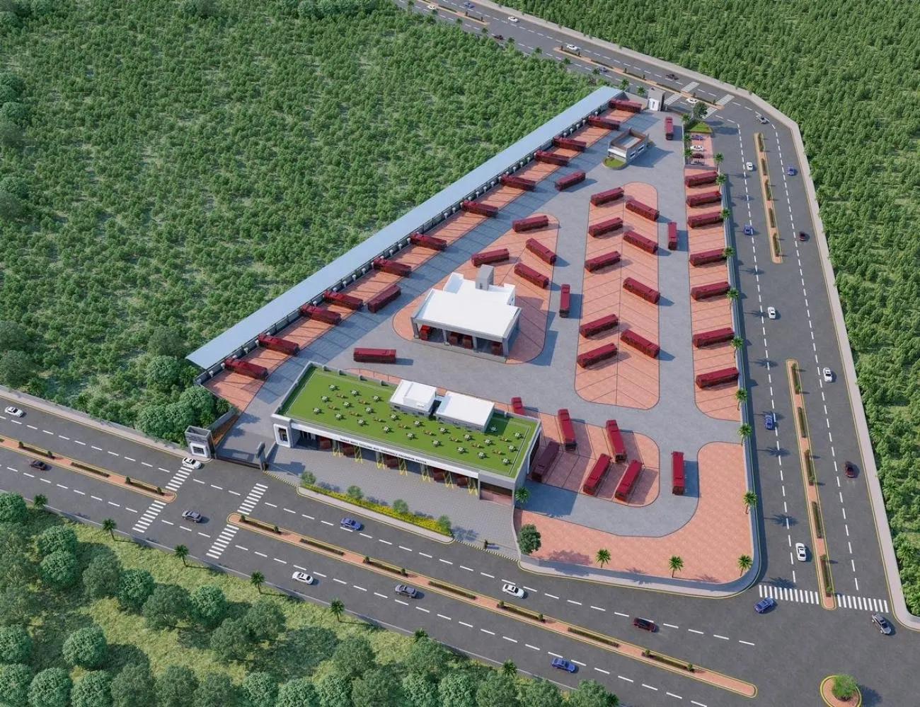 Urban Transport - Bus Terminal at Palanpur